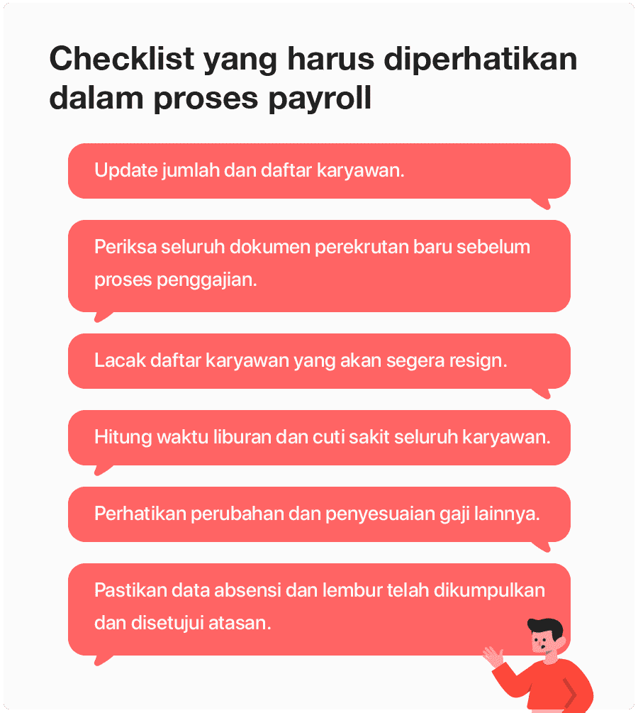 Checklist yang harus diperhatikan dalam proses payroll