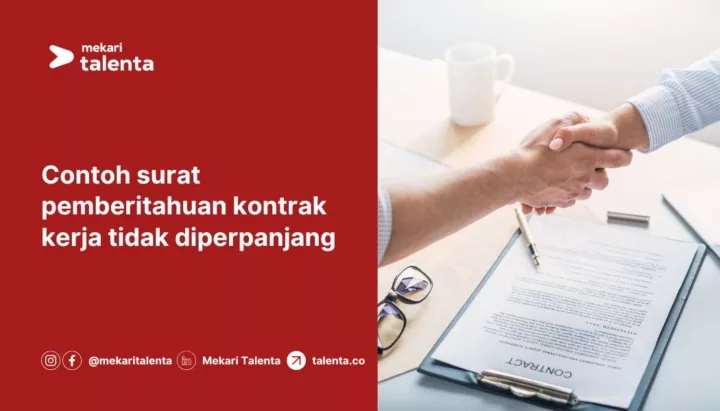 Contoh Surat Pemberitahuan Kontrak Kerja Tidak Diperpanjang