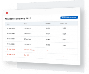 Online attendance equipped with integrated payroll system