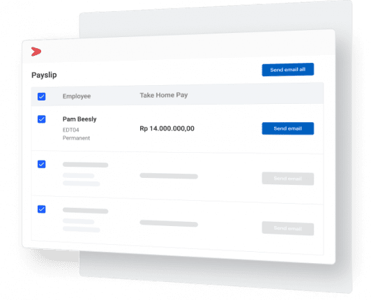 Fitur distribusi payslip dari aplikasi & software slip gaji karyawan online Mekari Talenta