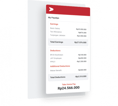 Fitur My Payslip dari software dan aplikasi slip gaji karyawan online Mekari Talenta