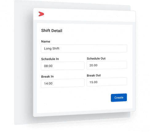 Fitur shift detail di dalam aplikasi & software untuk membuat jadwal kerja dan shift karyawan