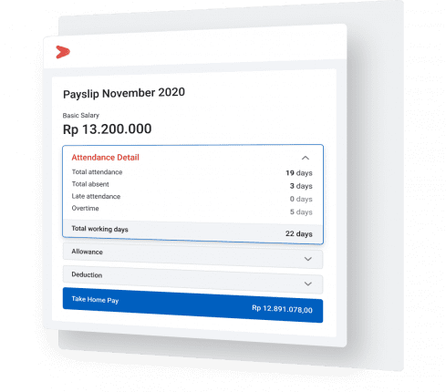 Fitur autosync dengan payroll di dalam sistem & software absensi kehadiran karyawan online