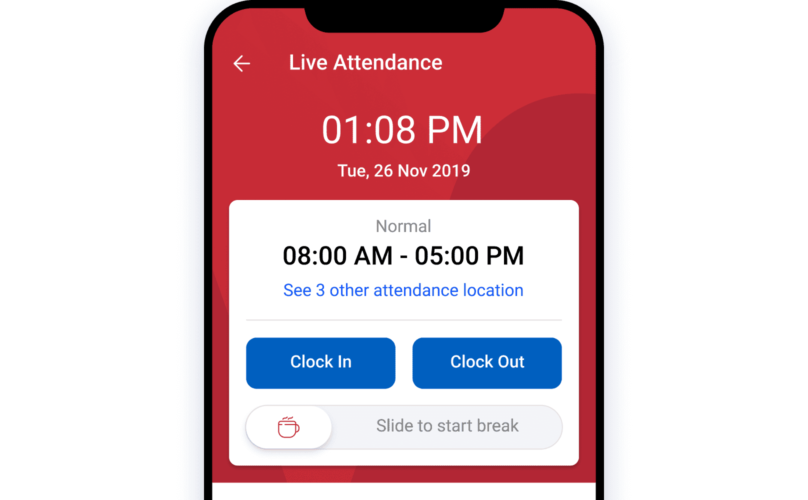 Fitur live attendance di dalam sistem & software absensi kehadiran karyawan online