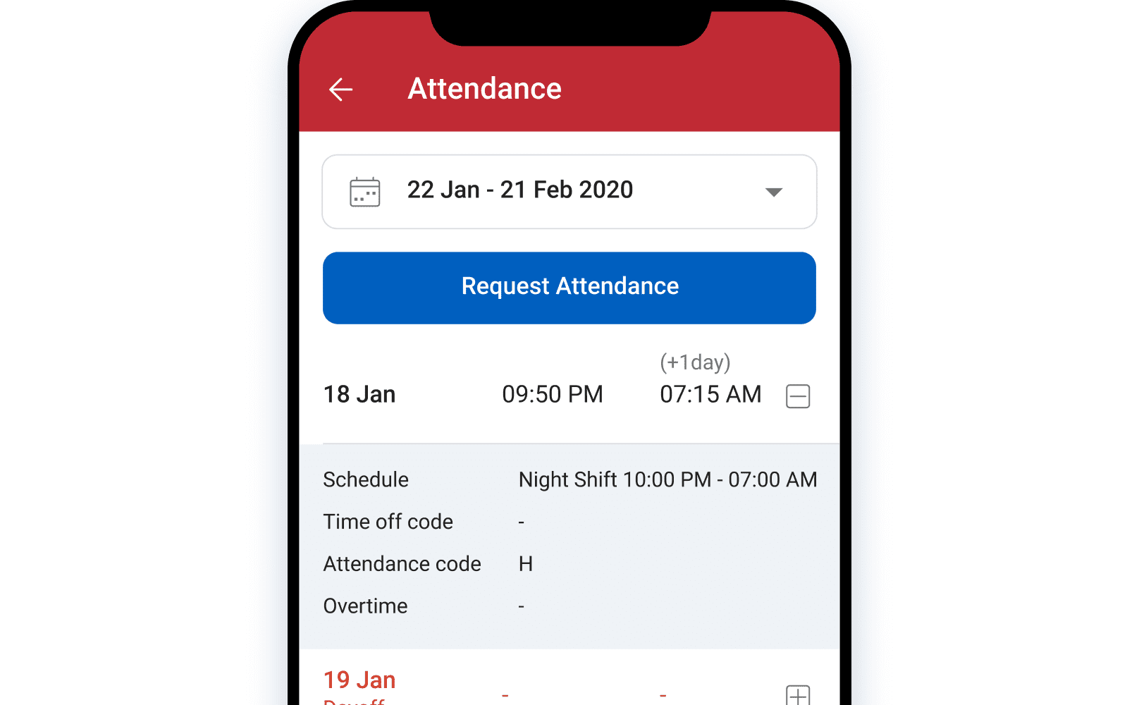 Fitur lembur terintegrasi dengan jadwal di dalam aplikasi perhitungan lembur terintegrasi payroll Talenta by Mekari