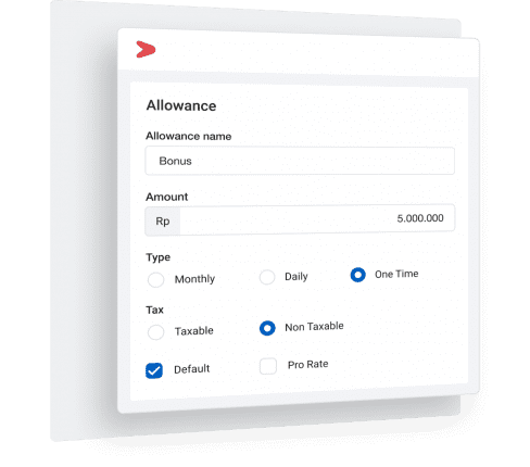 Fitur pengelolaan allowance, tunjangan, dan bonus di aplikasi Mekari Talenta
