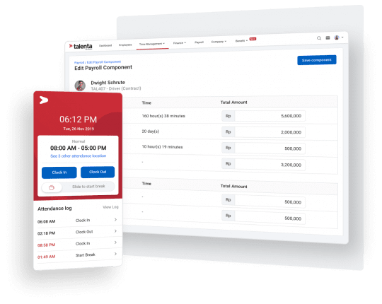 Fitur attendance management yang terintegrasi dengan sistem payroll otomatis pada aplikasi Mekari Talenta