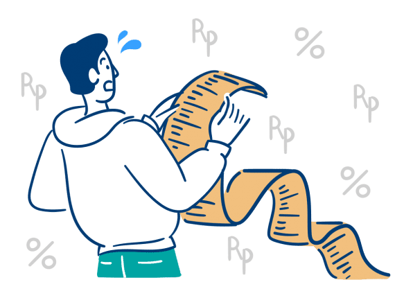 Ilustrasi seorang pegawai HR yang harus berhadapan dengan sistem payroll manual akibat tidak menggunakan aplikasi & software payroll terbaik di Indonesia, Mekari Talenta