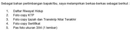 contoh cover letter yang unik