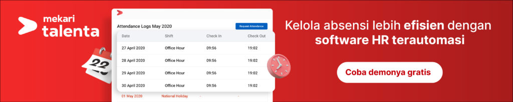 Kelola absensi lebih efisien dengan software HR terautomasi Mekari Talenta!