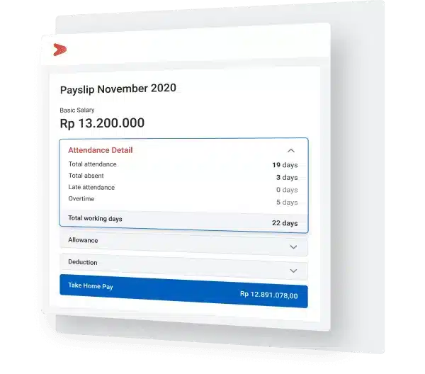 Fitur autosync dengan payroll di dalam aplikasi & software absen online untuk karyawan