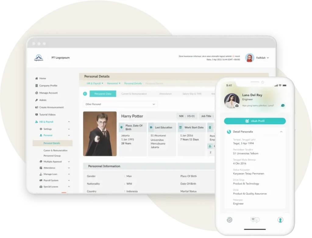 aplikasi personalia