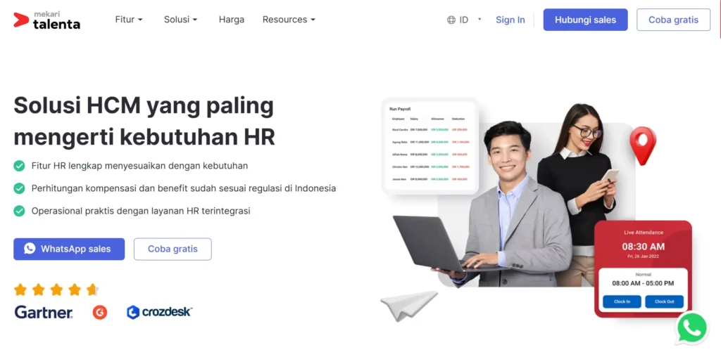 Mekari Talenta merupakan salah satu vendor HRIS yang sudah dipercaya oleh lebih dari 35.000 perusahaan di Indonesia