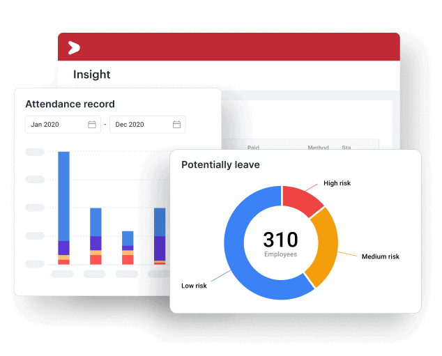 Tampilan HR dashboard dengan fitur analytics komprehensif di aplikasi Mekari Talenta