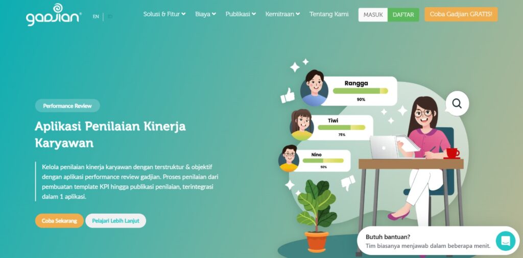 aplikasi penilaian karyawan by Gadjian