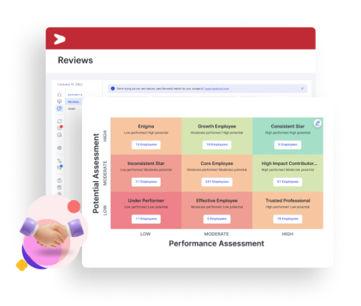 Dashboard penilaian kinerja karyawan di dalam aplikasi dan software HR online terautomasi Mekari Talenta