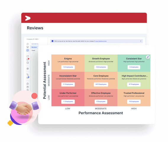 Dashboard penilaian kinerja karyawan di dalam aplikasi dan software HR online terautomasi Mekari Talenta