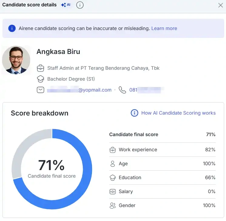 AI CV Screening Mekari Talenta