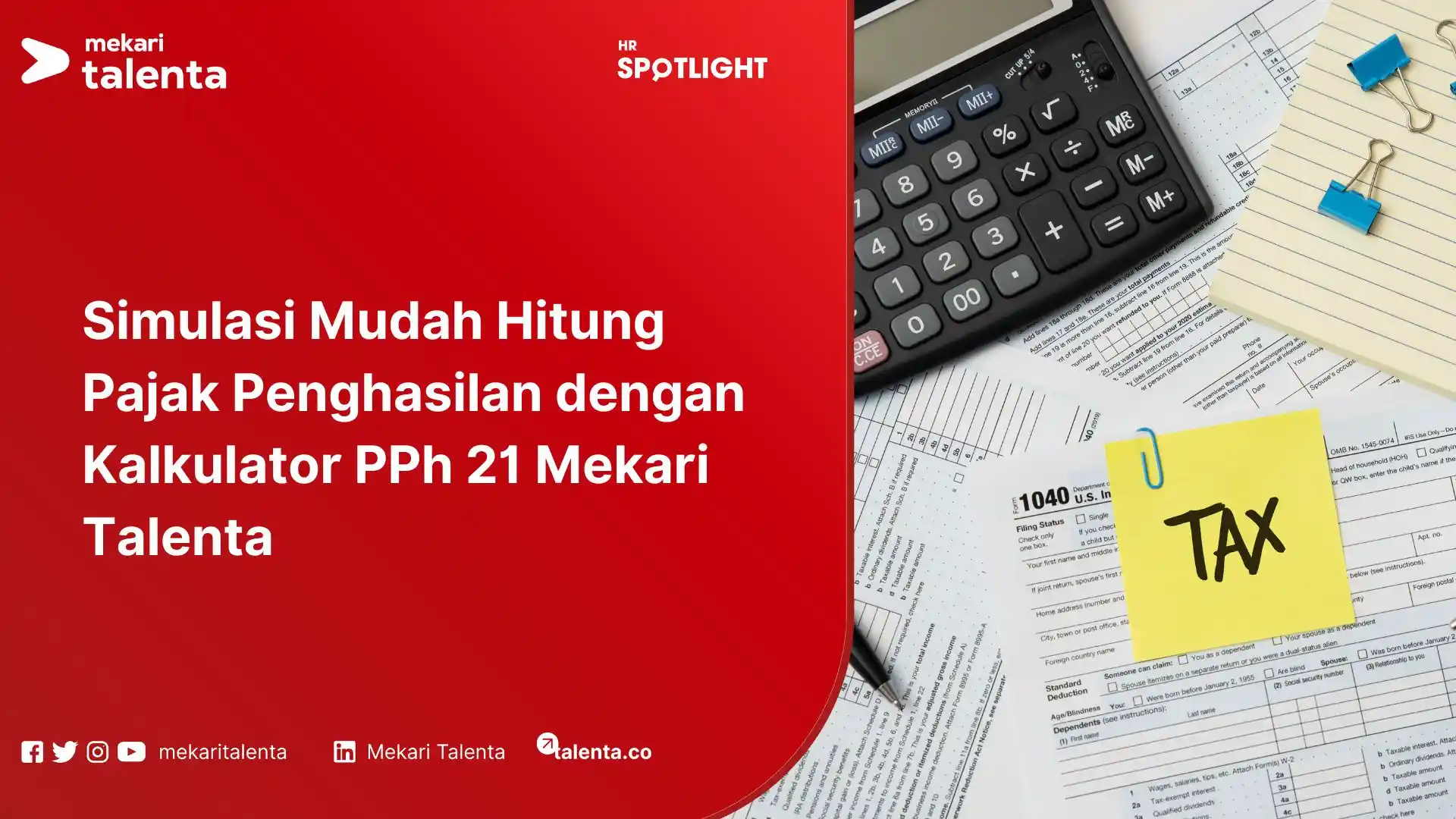 Kalkulator PPh 21 Mekari Talenta