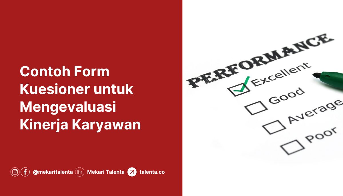 Contoh Form Kuesioner untuk Mengevaluasi Kinerja Karyawan