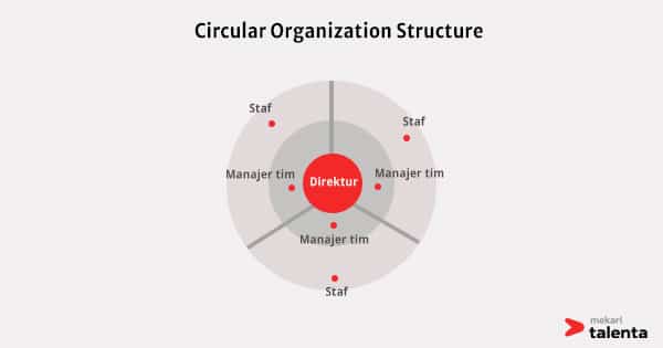 bagan struktur organisasi sirkular