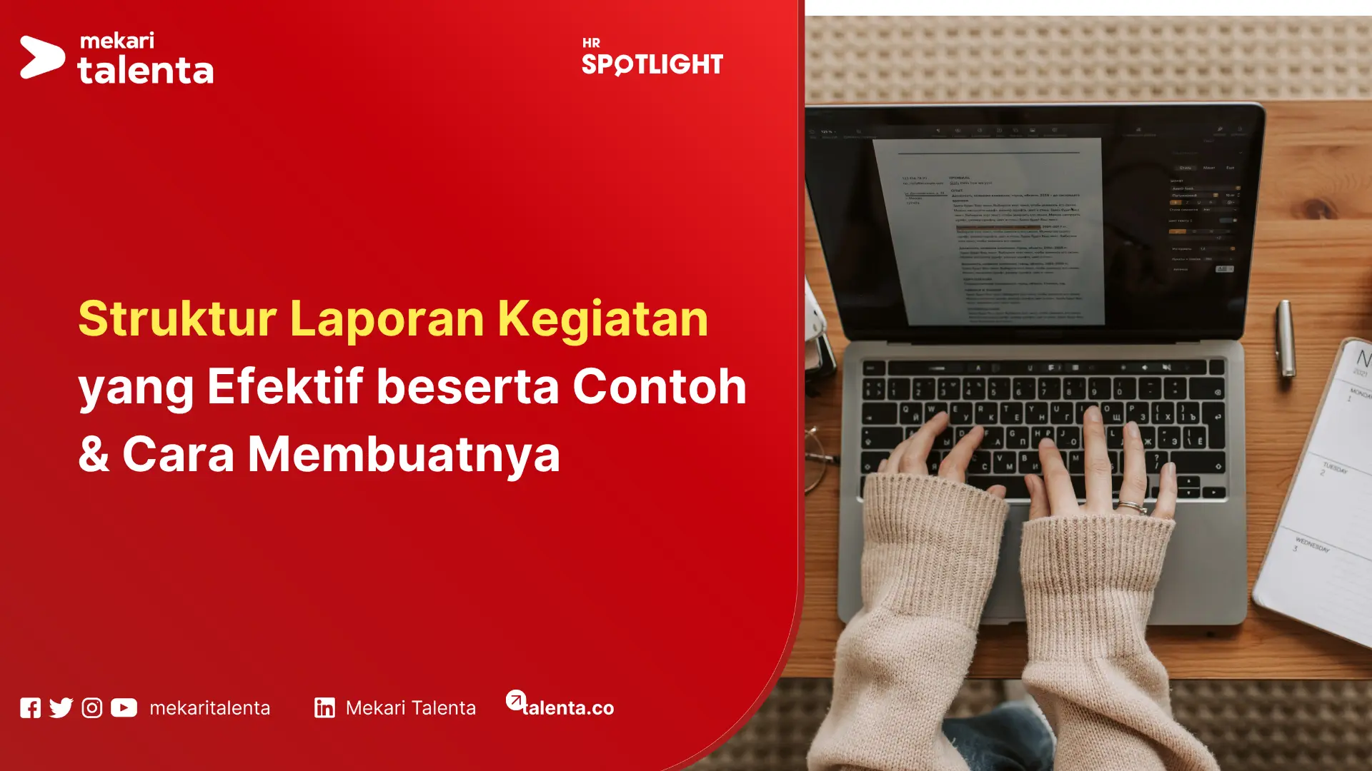 struktur laporan kegiatan