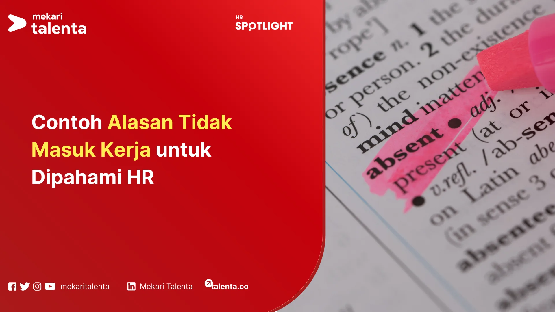 alasan tidak masuk kerja