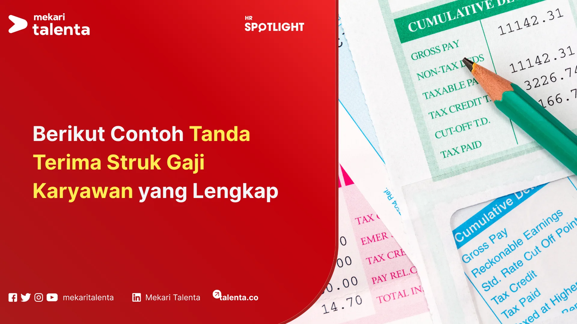 Berikut Contoh Tanda Terima Struk Gaji Karyawan yang Lengkap