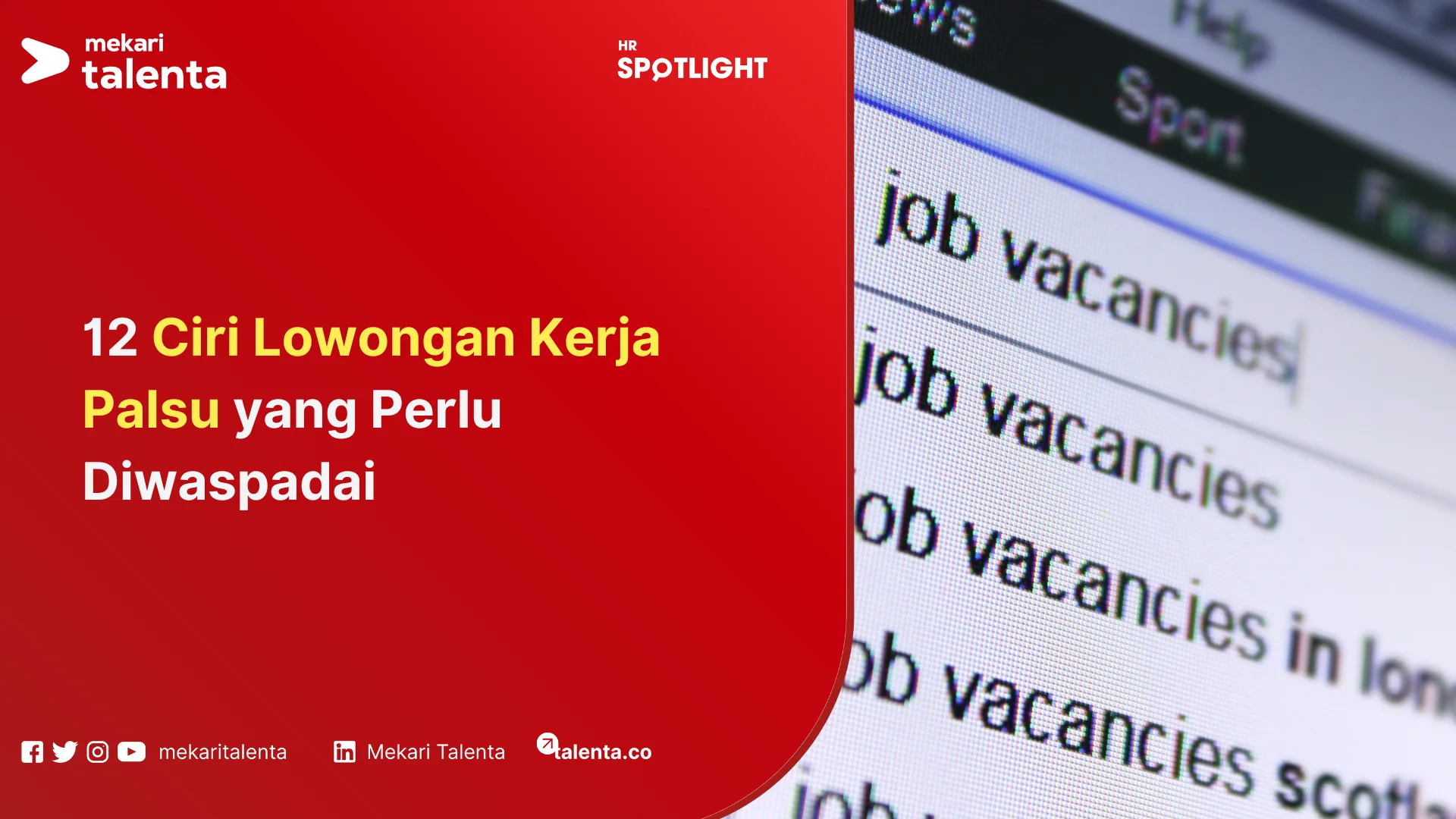 lowongan kerja palsu