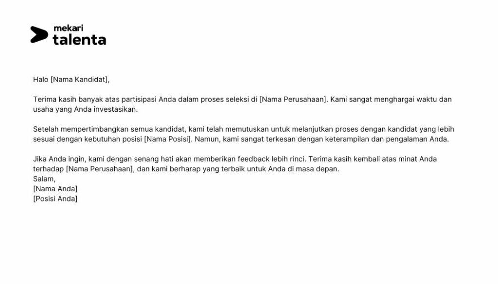 contoh template menolak kandidat via whatsapp