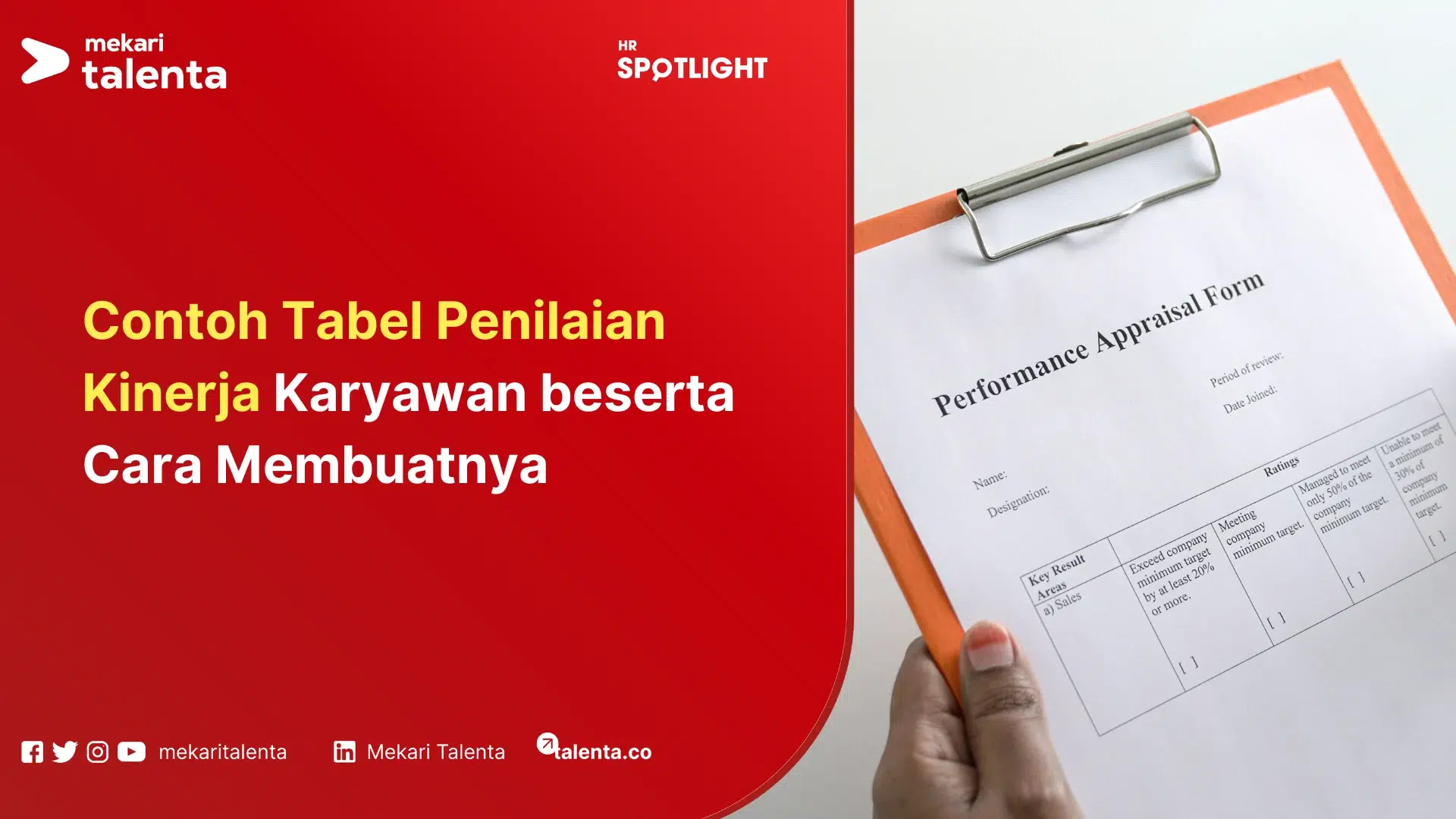 contoh tabel penilaian
