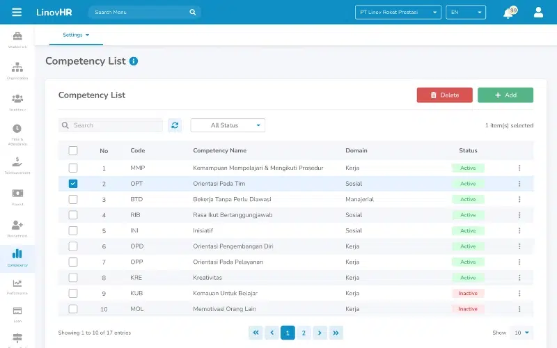 Competency-management-Dashboard-LinovHR