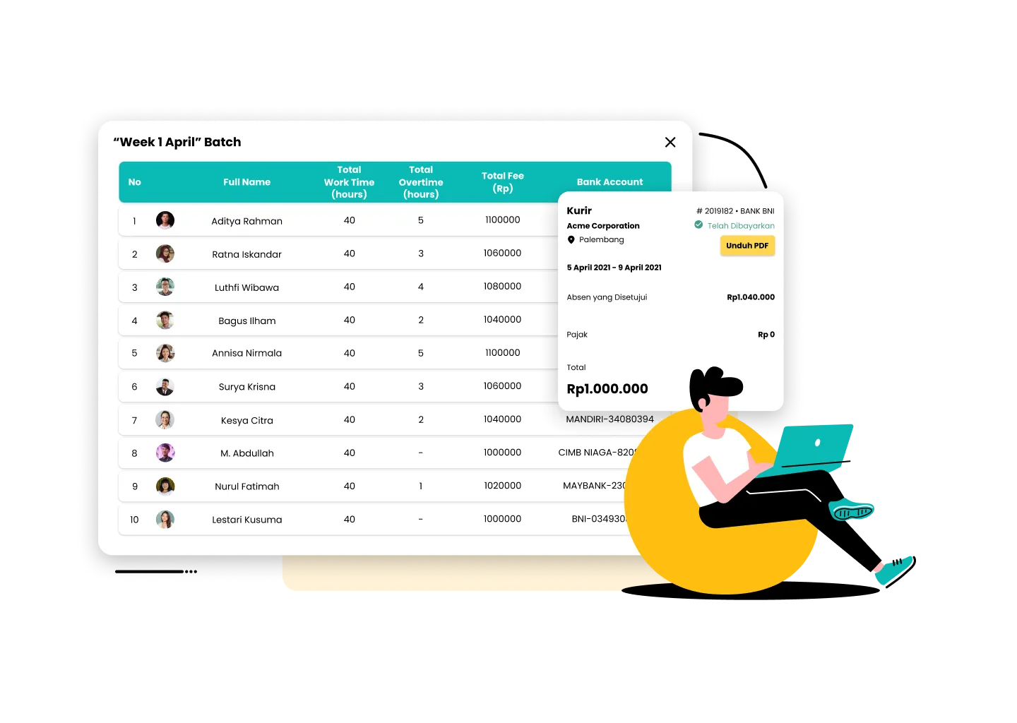 Aplikasi Data Karyawan Myrobin
