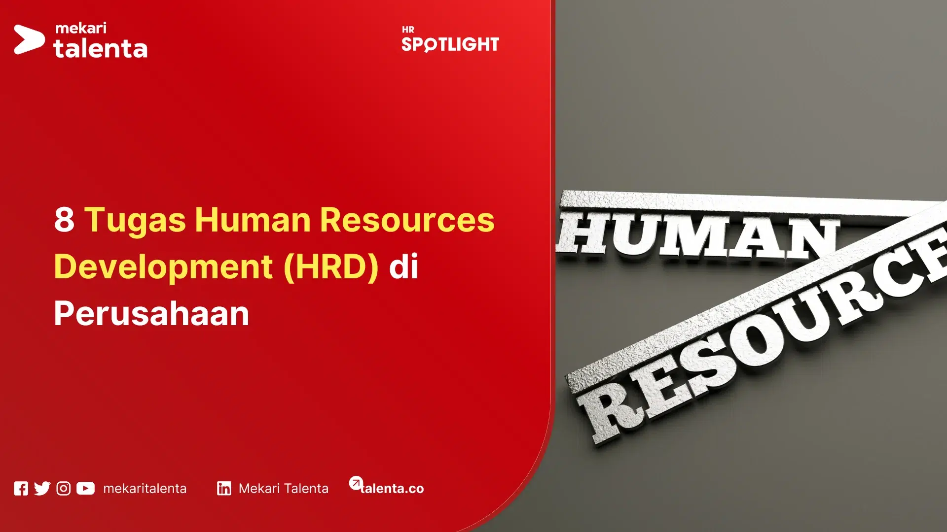 tugas human resource development
