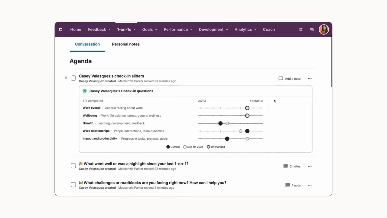 culture amp performance management image