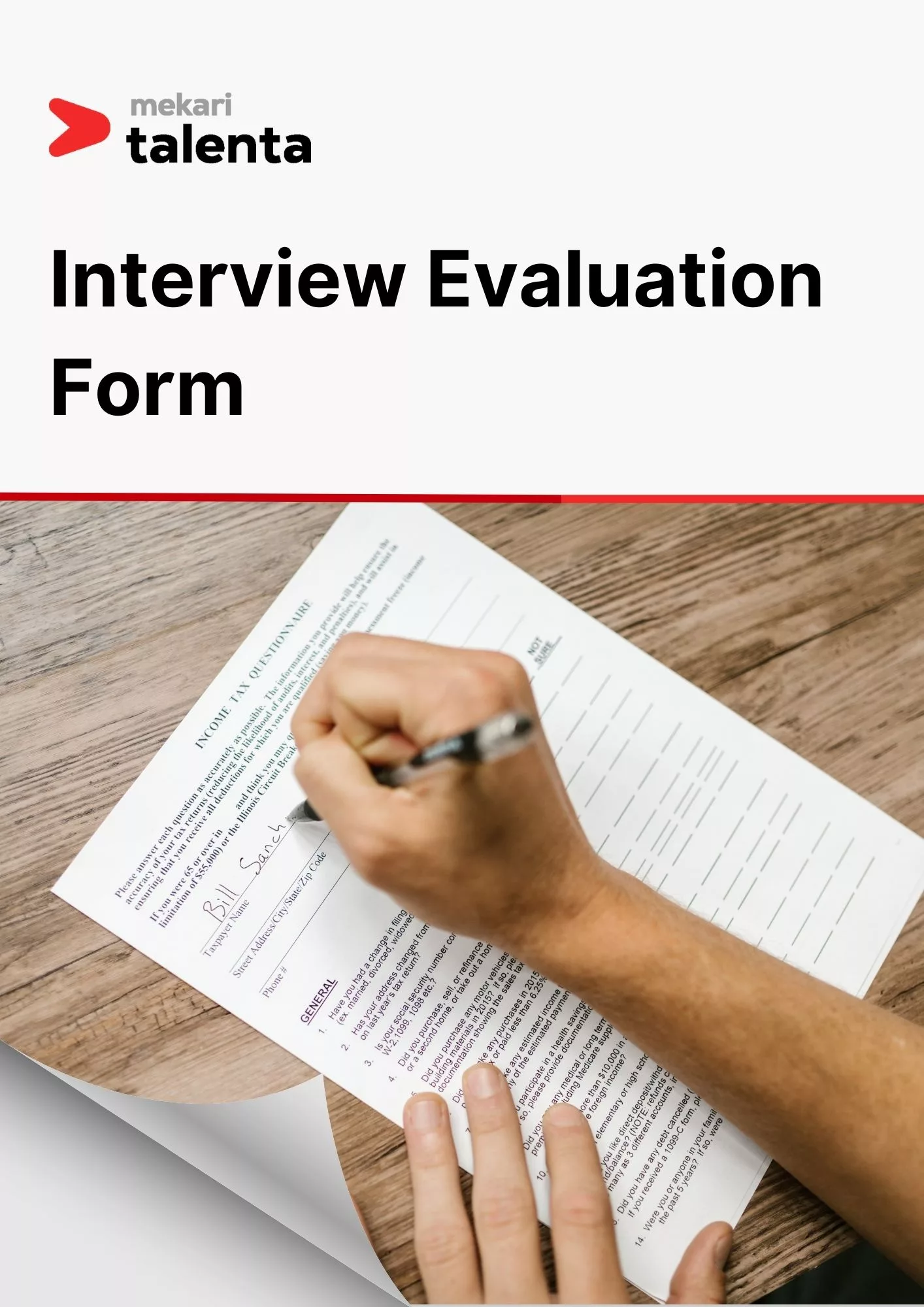 Interview Evaluation Form template – Mekari Talenta