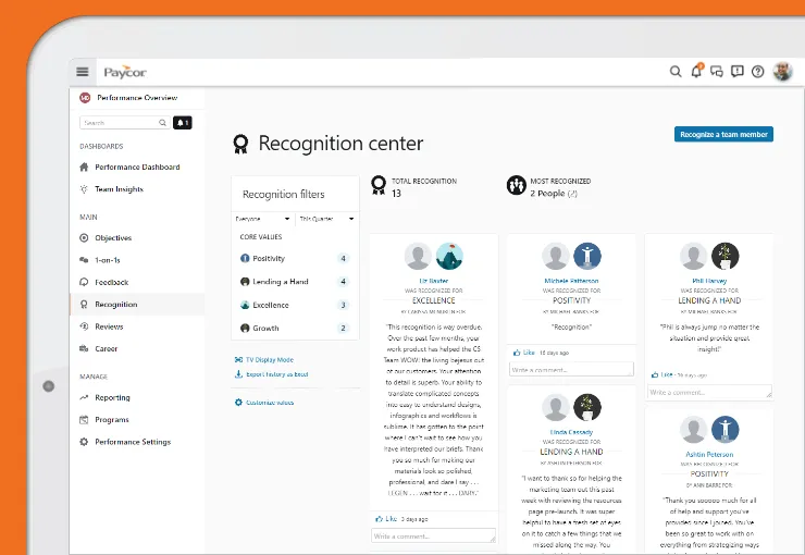 Paycor Performance Management