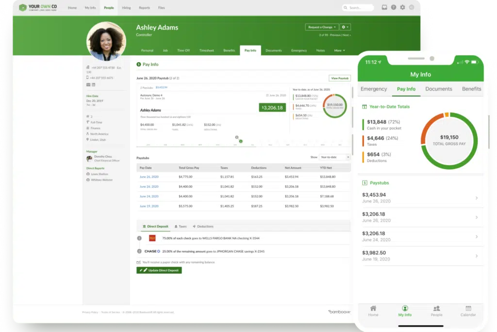 BambooHR Dashboard