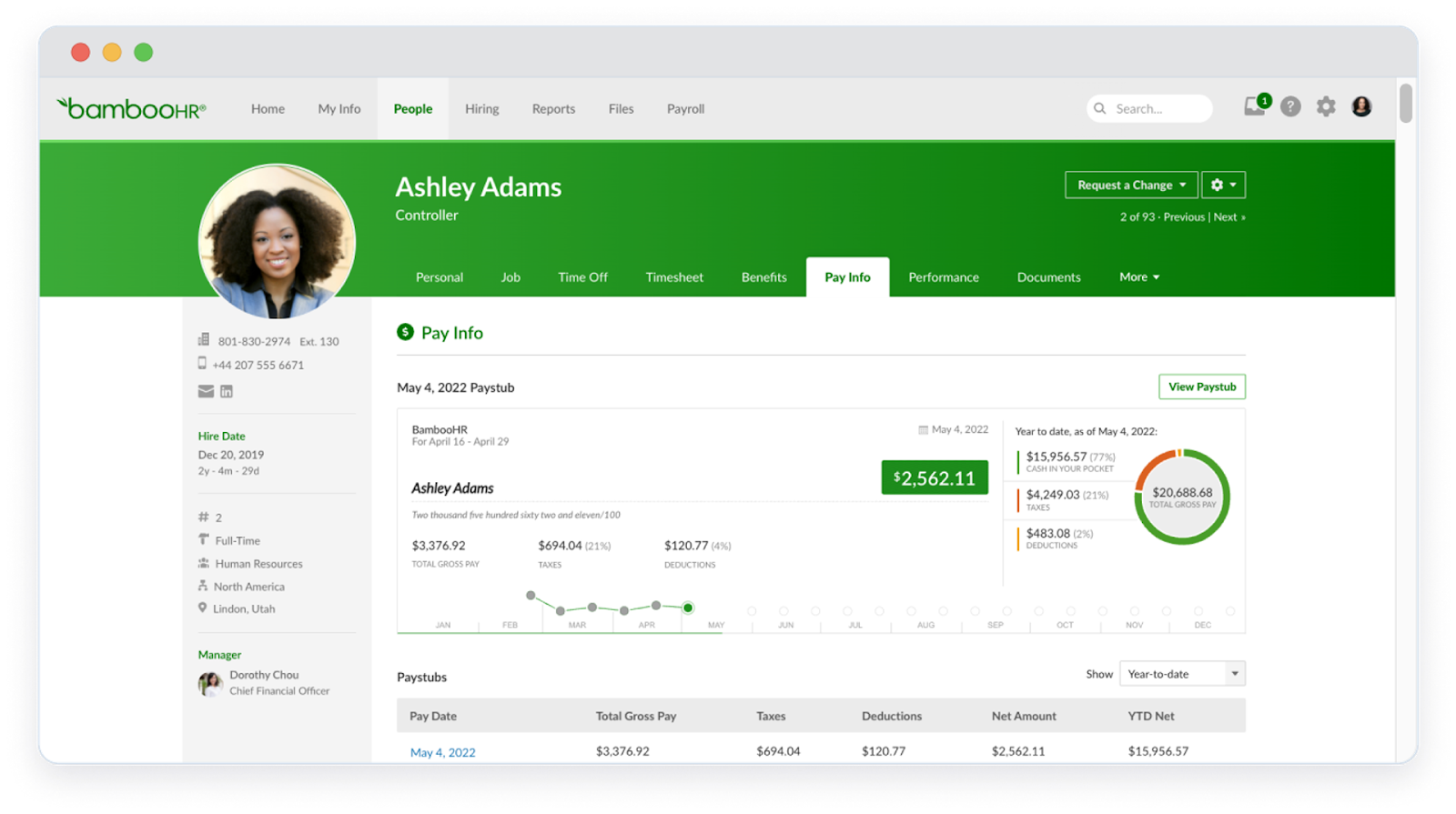 bambooHR fitur HR