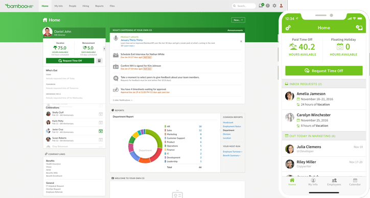 homepage bambooHR
