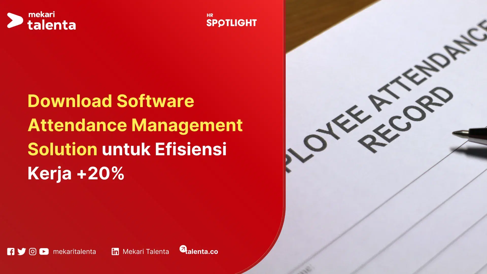Download Software Attendance Management Solution: Efisiensi Kerja +20%