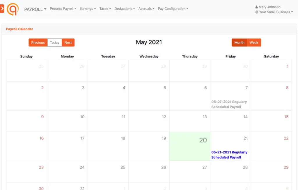 software equip payroll 1