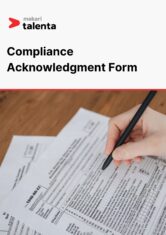 Compliance Acknowledgment Form Image