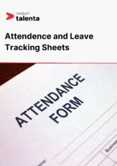 image Attendence and Leave Tracking Sheets