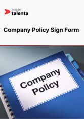 image of Company Policy Sign Form