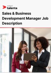 Sales & Business Development Manager Job Description