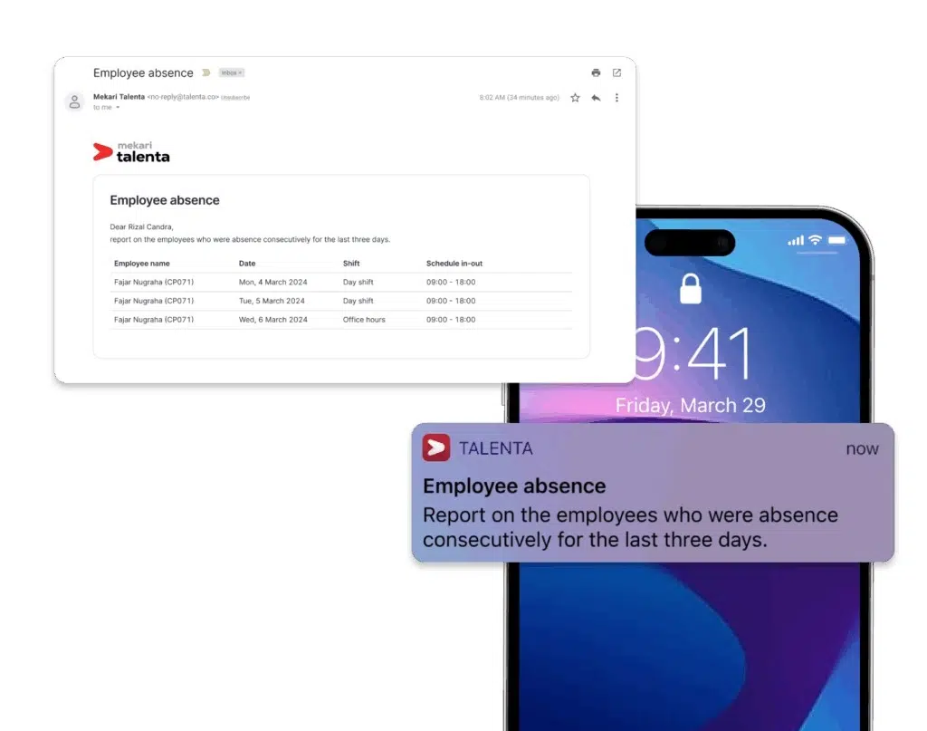 smart notification Mekari Talenta