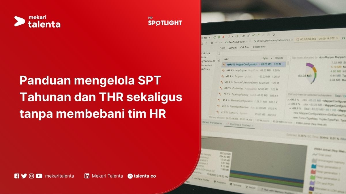 Maret 2026 bisa dibilang “double workload season” untuk tim HR dan payroll. Di satu sisi, ada deadline SPT Tahunan Orang Pribadi pada 31 Maret 2026 yang membuat perusahaan perlu menyiapkan dan mendistribusikan Form 1721-A1 ke karyawan tepat waktu. Di saat yang sama, HR juga sudah masuk fase persiapan dan pembayaran THR menjelang Ramadan/Idulfitri. Secara ketentuan, THR wajib dibayarkan paling lambat H-7 sebelum Hari Raya Keagamaan, sehingga di 2026 biasanya jatuh di awal hingga pertengahan Maret (sekitar 11–12 Maret), tergantung penetapan hari rayanya. Artinya, masa paling sibuk HR berada di awal sampai pertengahan Maret ketika payroll rutin, pajak, dan THR harus jalan paralel. Di periode ini HR tidak hanya menghitung gaji bulanan, tapi juga mengamankan akurasi data penghasilan untuk pajak, menghadapi lonjakan pertanyaan karyawan soal pajak dan THR, serta menjaga kepatuhan terhadap deadline yang ketat. Kalau workflow masih manual dan datanya tersebar, risiko telat, revisi, sampai non-compliance jadi jauh lebih tinggi. Mengapa SPT Tahunan & THR Bisa Menjadi Double Workload bagi HR? 1. Payroll tetap berjalan di tengah periode pajak dan THR Mau tidak mau, payroll bulanan tetap harus selesai tepat waktu. Masalahnya, pekerjaan SPT dan THR “menumpang” di atas proses payroll yang sudah kompleks. Ketika payroll tidak bisa berhenti, tambahan proses apa pun akan terasa sebagai beban ekstra, apalagi jika masih ada banyak rekonsiliasi manual. 2. Validasi data pajak meningkat secara signifikan Menjelang distribusi Form 1721-A1, HR perlu memastikan data penghasilan, tunjangan, dan potongan pajak benar-benar konsisten. Di banyak perusahaan, validasi ini bisa berulang karena data payroll, absensi, dan pajak tidak sinkron. Satu angka yang berbeda saja bisa memicu koreksi berantai: hitung ulang, revisi slip, sampai revisi dokumen pajak. 3. Konsistensi data penghasilan harus dijaga THR menambah “lapisan” data penghasilan di periode yang sama. HR perlu menjaga keselarasan antara payroll history, kalkulasi THR, dan ringkasan penghasilan yang menjadi basis SPT. Kalau ada komponen yang tercatat di payroll tetapi tidak masuk ke ringkasan pajak (atau sebaliknya), dampaknya bukan cuma pertanyaan dari karyawan, tapi juga potensi pembetulan administrasi. 4. Proses manual memperparah kompleksitas Workflow manual biasanya berarti kerja lintas sistem: payroll di satu tempat, pajak di tempat lain, plus export–import data dan koreksi berulang. Di minggu-minggu paling padat, proses seperti ini sering jadi bottleneck: pekerjaan terasa “tidak ada habisnya” karena HR menghabiskan waktu untuk mindahin data, cek ulang, dan mengejar error. Baca juga: Panduan Bukti Potong PPh 21: Jenis, Format, Contoh, dan Cara-Caranya Tantangan Ketika Payroll dan PPh 21 Tidak Dikelola Secara Terstruktur Ketika payroll, pajak, dan THR dikelola dalam workflow yang tidak terstruktur, tim HR biasanya harus bekerja lebih keras untuk memastikan semuanya tetap berjalan tepat waktu. Hal ini sering terjadi ketika payroll dan pengelolaan pajak berada di sistem atau file yang berbeda, sehingga proses validasi dan pelaporan membutuhkan banyak langkah tambahan. Alih-alih fokus pada pengelolaan SDM atau pengambilan keputusan strategis, HR justru menghabiskan banyak waktu untuk melakukan pengecekan ulang data, rekonsiliasi manual, dan memperbaiki kesalahan administrasi. Dalam periode sibuk seperti Maret, ketika SPT Tahunan dan THR berjalan bersamaan, ketidakteraturan ini bisa memperbesar risiko kesalahan sekaligus memperlambat seluruh proses payroll dan pelaporan pajak. 1. Data Payroll dan Pajak Tidak Sinkron Salah satu tantangan terbesar muncul ketika data payroll dan data pajak berada di tempat yang berbeda. Dalam kondisi seperti ini, HR harus melakukan rekonsiliasi manual sebelum pelaporan pajak dilakukan. Beberapa masalah yang sering muncul antara lain: mismatch pada komponen penghasilan, seperti tunjangan atau bonus yang tercatat di payroll tetapi tidak tercermin di laporan pajak, perbedaan data antara payroll history dan ringkasan penghasilan tahunan, risiko kesalahan pelaporan pajak karena data tidak sepenuhnya konsisten. Ketika tidak ada single source of truth, HR terpaksa menghabiskan banyak waktu untuk melakukan validasi data satu per satu. Waktu yang seharusnya digunakan untuk pengelolaan strategi HR justru tersita untuk pekerjaan administratif yang repetitif. Dampaknya terhadap operasional cukup signifikan. Proses pelaporan menjadi lebih lambat, dan jika ditemukan perbedaan data di tahap akhir, HR harus melakukan revisi yang bisa memakan waktu tambahan. 2. Form 1721-A1 Tidak Siap untuk Didistribusikan Form 1721-A1 menjadi dokumen penting yang harus diterima karyawan sebelum mereka melaporkan SPT Tahunan. Namun, jika perhitungan PPh 21 belum benar sejak awal, proses distribusi dokumen ini sering kali tertunda. Dalam praktiknya, HR mungkin perlu melakukan beberapa langkah tambahan seperti: merevisi perhitungan pajak, mengedit form secara manual, memperbaiki data penghasilan sebelum dokumen bisa dibagikan. Proses ini tidak hanya menambah beban kerja HR, tetapi juga bisa menyebabkan keterlambatan distribusi Form 1721-A1. Padahal, banyak karyawan sudah menunggu dokumen tersebut untuk melaporkan SPT Tahunan mereka sebelum deadline. 3. Tidak Ada Kepastian Perhitungan Pajak Sudah Benar Tidak semua perusahaan memiliki tax specialist di dalam tim HR atau payroll. Dalam banyak kasus, HR harus mengelola perhitungan PPh 21 dengan mengandalkan pengalaman atau referensi internal. Situasi ini sering menimbulkan ketidakpastian, seperti: apakah perhitungan pajak sudah sesuai dengan regulasi terbaru, apakah semua komponen penghasilan sudah dihitung dengan benar, apakah ada kesalahan yang baru akan ditemukan setelah pelaporan dilakukan. Ketidakpastian inilah yang membuat periode Maret terasa sangat berat bagi banyak tim HR. Selain harus menyelesaikan payroll dan THR, mereka juga harus memastikan bahwa seluruh perhitungan pajak sudah benar sebelum dokumen dibagikan kepada karyawan. 4. Risiko Keterlambatan dan Penalti DJP Semua tantangan di atas pada akhirnya bermuara pada satu konsekuensi yang sama: meningkatnya risiko keterlambatan pelaporan. Deadline pelaporan SPT Tahunan dari DJP bersifat ketat. Ketika workflow payroll dan pajak masih manual, setiap tahap proses akan memakan waktu lebih lama. Masalahnya, periode ini juga bertepatan dengan proses perhitungan dan pembayaran THR. Ketika dua proses besar ini berjalan bersamaan, tekanan operasional pada tim HR meningkat secara signifikan. Semakin panjang workflow yang harus dilalui, semakin besar pula kemungkinan terjadi keterlambatan pelaporan. Dampaknya tidak hanya pada administrasi internal, tetapi juga dapat menimbulkan konsekuensi yang lebih luas, seperti: potensi penalti dari DJP, reputasi kepatuhan perusahaan terhadap regulasi pajak, peningkatan tekanan audit dan pemeriksaan administratif. Karena itu, banyak organisasi mulai menyadari bahwa pengelolaan payroll dan PPh 21 perlu dilakukan secara lebih terstruktur agar periode SPT Tahunan tidak lagi menjadi beban operasional yang berat bagi tim HR. Strategi Mengelola SPT Tahunan dan THR Sekaligus Tanpa Menjadi Beban Tambahan bagi HR Periode SPT Tahunan dan pembayaran THR memang hampir selalu beririsan setiap tahun. Artinya, double workload bagi HR sering kali tidak bisa dihindari sepenuhnya. Namun, beban tersebut sebenarnya bisa dikelola dengan lebih baik melalui workflow yang terstruktur dan pengelolaan data yang konsisten. Alih-alih menyelesaikan semuanya secara bersamaan di satu waktu, HR dapat mengatur proses payroll, pajak, dan THR dalam beberapa fase kerja yang lebih terencana. Dengan pendekatan ini, pekerjaan tidak menumpuk di satu titik waktu, sehingga tim HR tetap dapat menjaga akurasi data sekaligus memenuhi seluruh kewajiban operasional tepat waktu. 1. Susun Timeline Berdasarkan Deadline Operasional Salah satu langkah paling penting adalah menyusun timeline kerja yang mengikuti deadline operasional yang ada. Dalam konteks bulan Maret 2026, HR akan menghadapi dua tanggal penting: Deadline pembayaran THR sekitar 11–12 Maret Deadline pelaporan SPT Tahunan pada 31 Maret Dengan memahami dua titik waktu ini, workflow HR dapat dibagi ke dalam beberapa fase agar pekerjaan lebih terstruktur. Fase 1 — Akhir Februari hingga Awal Maret Pada fase ini, fokus utama HR adalah memastikan data payroll tahunan sudah siap menjadi dasar pelaporan pajak. Beberapa aktivitas yang biasanya dilakukan antara lain: finalisasi data payroll tahunan, menghitung dan memvalidasi THR sesuai kebijakan perusahaan, melanjutkan validasi data pajak yang sudah berjalan sejak bulan sebelumnya, mulai mendistribusikan Form 1721-A1 kepada karyawan. Distribusi Form 1721-A1 sebaiknya tidak terlalu mendekati Hari Raya, karena pada pertengahan Maret biasanya fokus karyawan sudah beralih ke persiapan Lebaran. Fase 2 — Pertengahan Maret Di fase ini, HR biasanya menghadapi puncak aktivitas operasional. Beberapa pekerjaan yang muncul antara lain: penyelesaian pembayaran THR, meningkatnya pertanyaan karyawan terkait pajak dan THR, validasi lanjutan data pajak jika ditemukan mismatch. Jika timeline sudah dirancang sejak awal, HR tidak perlu memulai proses pajak dari nol pada fase ini, sehingga tekanan operasional dapat dikurangi. Fase 3 — Akhir Maret Fase terakhir difokuskan pada penyelesaian pelaporan pajak. Aktivitas utama biasanya mencakup: validasi akhir data eBupot, monitoring konsistensi data payroll dan laporan pajak, finalisasi submission pajak sebelum deadline DJP. Dengan membagi pekerjaan ke dalam fase seperti ini, HR dapat menghindari situasi di mana semua pekerjaan harus diselesaikan sekaligus dalam waktu yang sangat singkat. 2. Sentralisasi Data Payroll sebagai Single Source of Truth Strategi berikutnya adalah memastikan payroll menjadi pusat data utama (single source of truth) bagi pengelolaan pajak dan THR. Ketika payroll menjadi basis data utama, beberapa proses penting dapat berjalan lebih sederhana. Misalnya: payroll history dapat langsung menjadi dasar laporan pajak, data penghasilan karyawan tetap konsisten antara payroll, THR, dan pajak, kebutuhan rekonsiliasi manual bisa berkurang secara signifikan. Sebaliknya, jika data tersebar di berbagai file atau sistem, HR harus terus berpindah antar dokumen untuk memastikan semua angka konsisten. Ketika data payroll sudah terpusat, proses validasi menjadi jauh lebih cepat. HR tidak perlu lagi menghabiskan waktu untuk mencari sumber data yang benar, sehingga potensi revisi laporan juga dapat ditekan. 3. Pastikan Payroll & PPh 21 Konsisten Setiap Bulan Banyak HR menganggap kompleksitas pajak muncul di bulan Maret. Padahal, kunci utama kelancaran proses SPT Tahunan sebenarnya terletak pada konsistensi pengelolaan payroll selama 12 bulan sebelumnya. Jika sejak awal PPh 21 dihitung dengan benar setiap bulan, komponen penghasilan tercatat secara konsisten, dan payroll dan pajak berasal dari satu sumber data, maka pada akhir tahun prosesnya akan jauh lebih sederhana. Rekap penghasilan tahunan sebenarnya sudah terbentuk secara otomatis dari payroll history. Dengan kondisi seperti ini, HR tidak perlu melakukan rekonsiliasi besar-besaran di bulan Maret. Form 1721-A1 cukup di-generate dari sistem payroll, lalu didistribusikan kepada karyawan. Pendekatan ini membuat proses SPT Tahunan tidak lagi menjadi proyek besar yang harus diselesaikan dalam waktu singkat. 4. Minimalkan Proses Manual & Ketergantungan Individu Banyak proses payroll dan pajak masih bergantung pada workflow manual atau bahkan hanya dikelola oleh satu orang tertentu di dalam tim HR. Ketergantungan seperti ini dapat menimbulkan beberapa risiko operasional, seperti bottleneck ketika satu orang harus menangani terlalu banyak pekerjaan, meningkatnya risiko kesalahan karena proses manual, dan kelelahan tim HR akibat pekerjaan administratif yang repetitif. Dalam jangka panjang, solusi yang dibutuhkan bukan hanya sistem yang lebih baik, tetapi juga workflow yang dirancang dengan benar. Ketika proses payroll, pajak, dan THR sudah memiliki alur kerja yang jelas dan data yang terintegrasi, HR tidak perlu lagi mengandalkan proses manual yang rentan error. Tim HR dapat lebih fokus pada pengelolaan operasional dan strategi SDM, tanpa harus terbebani oleh pekerjaan administratif yang berulang setiap tahun. Baca juga: Panduan Lengkap Cara Membuat Bukti Potong PPh 21 dan 26 di Coretax Kelola SPT Tahunan dan THR Lebih Tenang dengan Payroll Outsourcing Mekari Talenta Seperti yang telah dibahas sebelumnya, periode SPT Tahunan dan pembayaran THR sering menjadi fase paling menantang bagi tim HR. Selain memastikan payroll bulanan berjalan tepat waktu, HR juga harus menjaga konsistensi data pajak, menyiapkan Form 1721-A1, serta memastikan seluruh perhitungan PPh 21 sesuai dengan ketentuan yang berlaku. Proses pembuatan bukti potong, terutama melalui sistem seperti Coretax, memerlukan ketelitian yang tinggi. HR harus memastikan bahwa: perhitungan PPh 21 konsisten sepanjang tahun, masa pajak tercatat dengan benar, data karyawan selalu akurat dan ter-update, seluruh komponen penghasilan dan potongan pajak tercatat dengan konsisten. Masalahnya, ketika payroll dan pajak dihitung di sistem yang berbeda, HR sering kali perlu melakukan rekonsiliasi ulang sebelum data dapat digunakan untuk membuat bukti potong. Ketika perhitungan payroll bulanan dan rekap PPh 21 tidak berasal dari sistem yang sama, HR biasanya perlu menyusun ulang data sebelum menerbitkan bukti potong. Proses ini bukan hanya menyita waktu, tetapi juga meningkatkan risiko revisi angka dan memicu pertanyaan ulang dari karyawan. Mengapa Banyak HR Mulai Mempertimbangkan Payroll Outsourcing? Dalam praktiknya, HR bukan hanya menghitung angka. HR juga bertanggung jawab memastikan compliance, konsistensi data, dan ketepatan waktu pelaporan. Semakin kompleks regulasi pajak dan semakin besar jumlah karyawan, semakin tinggi pula risiko kesalahan jika seluruh proses payroll dan pajak dikelola secara internal tanpa dukungan ahli. Ketika proses payroll dan PPh 21 ditangani sepenuhnya secara internal, HR sering harus menghabiskan waktu untuk memvalidasi angka payroll, melakukan koreksi data, dan memastikan kesesuaian laporan sebelum diterbitkan di Coretax. Dalam periode sibuk seperti menjelang SPT Tahunan, beban operasional ini bisa meningkat secara signifikan. Di sinilah banyak perusahaan mulai mempertimbangkan pendekatan berbeda: menyerahkan proses teknis payroll dan perhitungan PPh 21 kepada tim profesional, sehingga HR tetap dapat fokus pada pengawasan dan pengambilan keputusan strategis. Salah satu solusi yang dapat membantu adalah Payroll Service dari Mekari Talenta. Payroll Calculation Assistance Payroll Service Mekari Talenta didukung oleh tim profesional yang membantu proses perhitungan payroll melalui sistem Talenta. Tim ini membantu memastikan bahwa seluruh komponen penghasilan karyawan dihitung secara akurat. Termasuk juga perhitungan PPh 21 dan PPh 26 sesuai regulasi terbaru. Dengan pendekatan ini, HR tetap memiliki kontrol terhadap proses payroll, namun beban operasional dalam menghitung dan memvalidasi data dapat dibantu oleh tim ahli. Payslips dan Form 1721-A1 Generation Dalam workflow payroll yang terintegrasi, payslip digital dan Form 1721-A1 dihasilkan dari proses payroll yang sama. Artinya, data penghasilan yang tercatat setiap bulan secara otomatis menjadi dasar rekap tahunan. Pendekatan ini memberikan beberapa keuntungan penting seperti tidak perlu menghitung ulang data pajak di akhir tahun, konsistensi antara payroll bulanan dan laporan tahunan tetap terjaga, dan risiko revisi Form 1721-A1 menjelang SPT Tahunan dapat diminimalkan. Dengan workflow seperti ini, distribusi dokumen pajak kepada karyawan juga dapat dilakukan lebih cepat. Employee Data Management Akurasi payroll sangat bergantung pada data karyawan yang selalu ter-update. Perubahan seperti status PTKP, kenaikan gaji, perubahan jabatan, atau update data pribadi dapat memengaruhi perhitungan pajak dan penghasilan karyawan. Payroll Service Mekari Talenta membantu memastikan bahwa seluruh data karyawan tercatat rapi dalam satu sistem. Dengan pengelolaan data yang lebih terstruktur, risiko kesalahan saat membuat bukti potong pajak juga dapat ditekan. Payroll Disbursement Support (Mekari Pa-Di) Selain membantu perhitungan payroll, Mekari Talenta juga menyediakan dukungan dalam proses pembayaran payroll melalui Mekari Pa-Di. Melalui layanan ini, perusahaan dapat mengelola proses distribusi gaji sekaligus koordinasi kewajiban lain yang terkait dengan payroll, seperti: pembayaran BPJS, pengelolaan kewajiban pajak karyawan. Dengan dukungan ini, workflow payroll menjadi lebih terkontrol dari tahap perhitungan hingga pembayaran. Draft Reporting Employee Tax Art 21 & 26 Payroll Service juga membantu menyiapkan draft reporting PPh 21 dan PPh 26 berdasarkan data payroll yang telah dihitung. Draft ini dapat digunakan sebagai dasar untuk proses pelaporan di Coretax. HR tetap menjadi pihak yang bertanggung jawab atas pelaporan final, namun proses teknis seperti penyusunan data pajak dan rekap penghasilan dapat dibantu oleh tim Payroll Service. Dukungan e-Dabu dan SIPP Selain payroll dan pajak, layanan ini juga mendukung administrasi ketenagakerjaan melalui integrasi dengan sistem seperti e-Dabu dan SIPP. Dukungan ini membantu menjaga konsistensi data antara payroll perusahaan dan kewajiban BPJS Kesehatan maupun BPJS Ketenagakerjaan. Dengan integrasi administrasi ini, payroll, pajak, dan kewajiban ketenagakerjaan dapat berjalan secara lebih selaras. HR Bisa Lebih Fokus pada Peran Strategis Dengan workflow payroll yang rapi sejak awal, proses pembuatan bukti potong di Coretax tidak lagi menjadi pekerjaan tambahan yang berat menjelang SPT Tahunan. HR tidak perlu lagi menghabiskan waktu untuk rekonsiliasi data atau revisi dokumen pajak di menit terakhir. Sebaliknya, HR dapat lebih fokus pada pengawasan strategis dan memastikan seluruh proses berjalan sesuai regulasi. Risiko revisi data, keterlambatan pelaporan, maupun komplain karyawan pun dapat berkurang secara signifikan. Jika ingin mengetahui bagaimana Payroll Service Mekari Talenta dapat membantu menyederhanakan proses payroll dan pajak di perusahaan Anda, Anda dapat menghubungi kami serta menjadwalkan demo atau pelajari lebih lanjut tentang Payroll Service dari Mekari Talenta.
