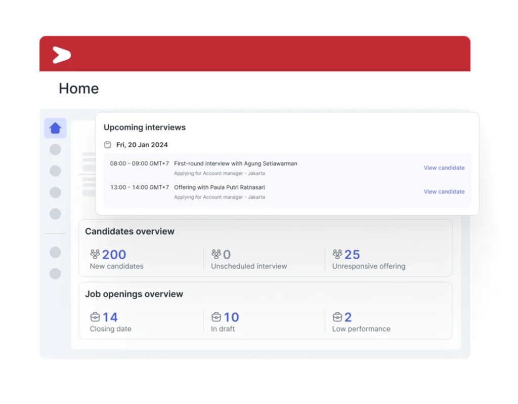 dashboard rekrutmen Mekari Talenta