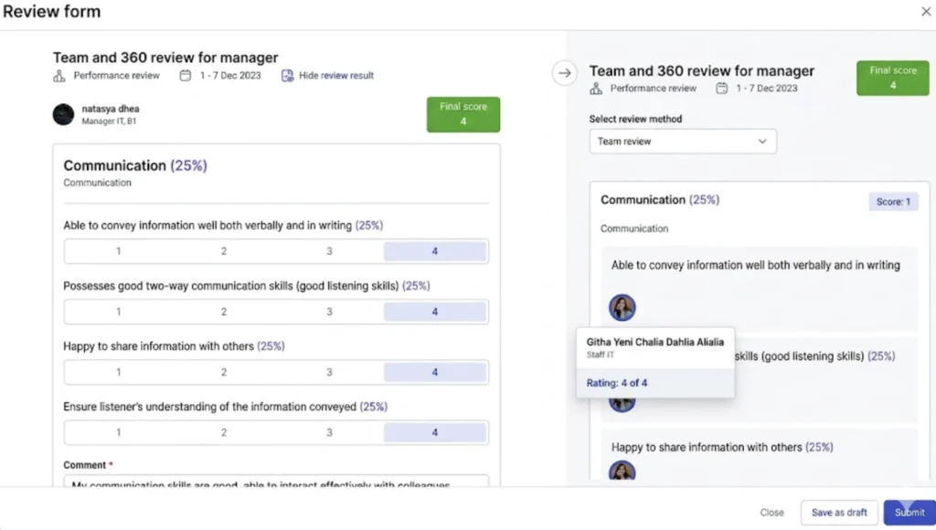 Talenta Performance Review